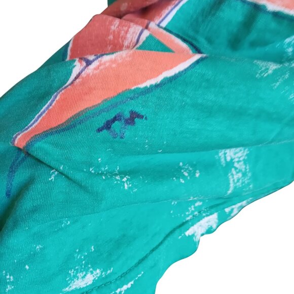 Large Vintage T-shirt Elephant Graphic Hand Painted Heather 1OF1 80's USA - Picture 7 of 9